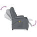 Massage Chair Anthracite Faux Leather Taxiop