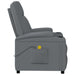 Massage Chair Anthracite Faux Leather Taxiop