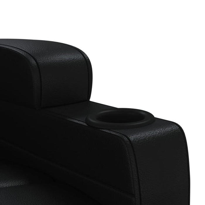 Massage Chair Black Faux Leather Taxiox