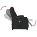 Massage Chair Black Faux Leather Taxiox