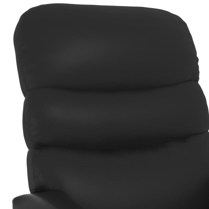 Massage Chair Black Faux Leather Taxlkt