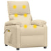 Massage Chair Cream Fabric Tanaln