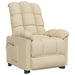 Massage Chair Cream Fabric Taxiax