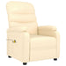 Massage Chair Cream Faux Leather Taxlka