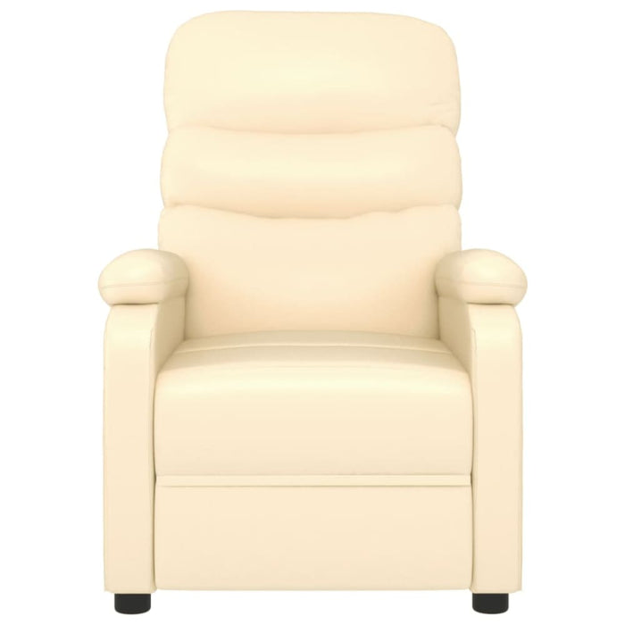 Massage Chair Cream Faux Leather Taxlka