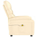 Massage Chair Cream Faux Leather Taxlka