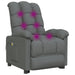 Massage Chair Dark Grey Fabric Taxita