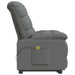 Massage Chair Dark Grey Fabric Taxita