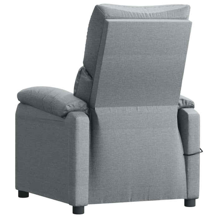 Massage Chair Light Grey Fabric Tanalk