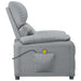 Massage Chair Light Grey Fabric Tanalk