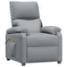 Massage Chair Light Grey Fabric Tanalk