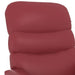 Massage Chair Wine Red Faux Leather Taxlki