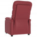 Massage Chair Wine Red Faux Leather Taxlki