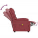 Massage Chair Wine Red Faux Leather Taxlki