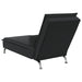 Massage Chaise Lounge With Bolster Black Velvet Tikapp