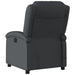 Massage Recliner Chair Black Real Leather Tioikt