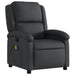 Massage Recliner Chair Black Real Leather Txbpkxa