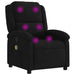 Massage Recliner Chair Black Velvet Txbpkpp