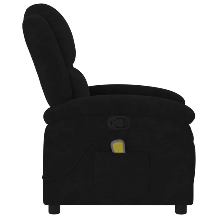 Massage Recliner Chair Black Velvet Txbpkpp