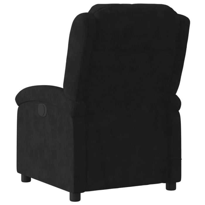 Massage Recliner Chair Black Velvet Txbpkpp