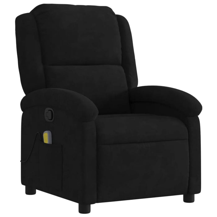 Massage Recliner Chair Black Velvet Txbpkpp