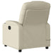 Massage Recliner Chair Cream Faux Leather Tixtki