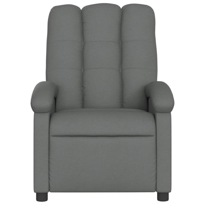 Massage Recliner Chair Dark Grey Fabric Tioiab