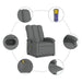 Massage Recliner Chair Dark Grey Fabric Tioiab