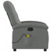 Massage Recliner Chair Dark Grey Fabric Tioiab