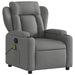 Massage Recliner Chair Dark Grey Fabric Txblbbo