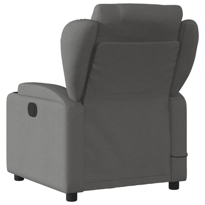 Massage Recliner Chair Dark Grey Fabric Txblbbo