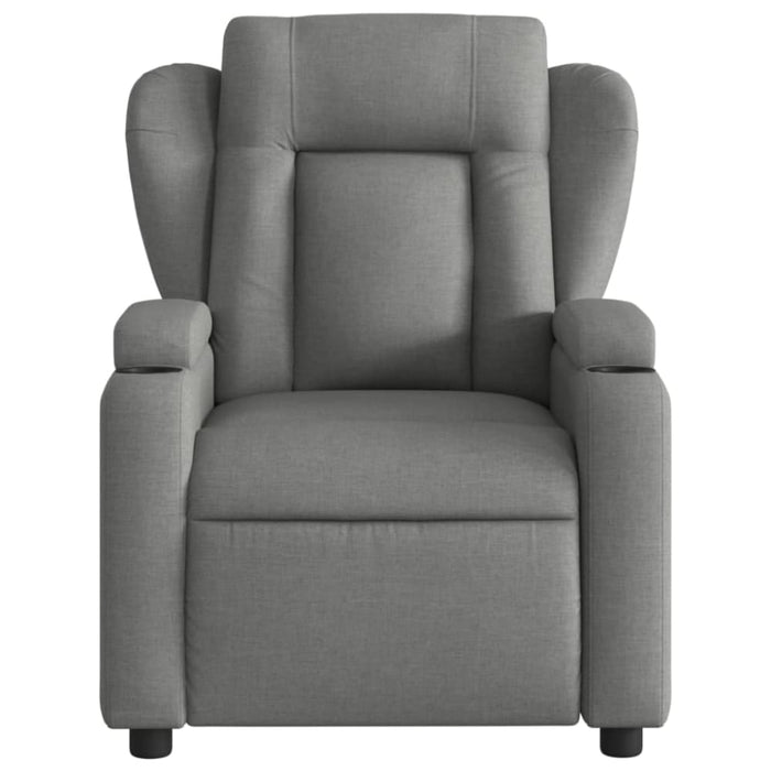 Massage Recliner Chair Dark Grey Fabric Txblbbo