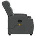 Massage Recliner Chair Dark Grey Fabric Txblnkx