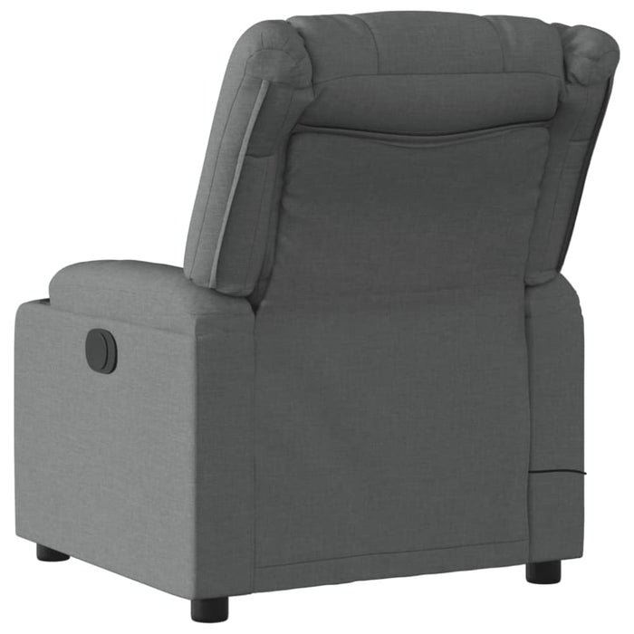 Massage Recliner Chair Dark Grey Fabric Txblnkx