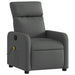 Massage Recliner Chair Dark Grey Fabric Txblnla