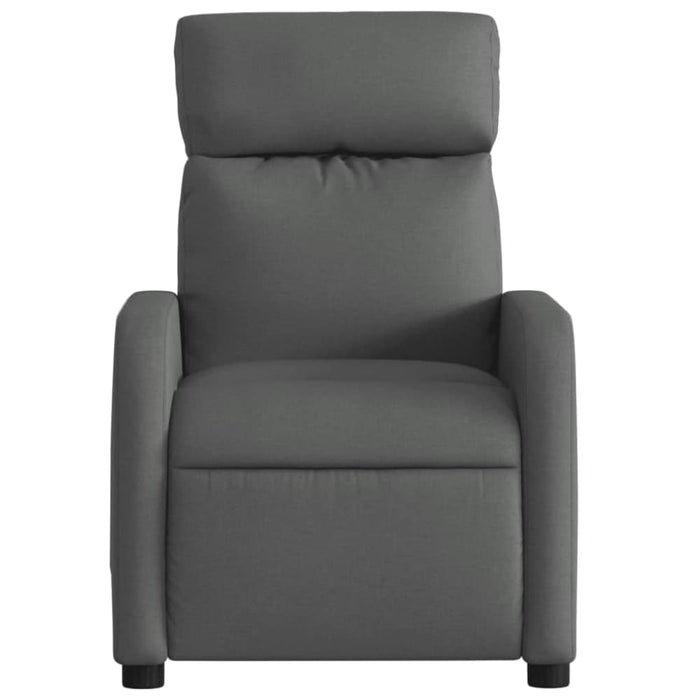 Massage Recliner Chair Dark Grey Fabric Txblnla