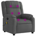 Massage Recliner Chair Dark Grey Fabric Txblxbl