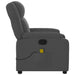 Massage Recliner Chair Dark Grey Fabric Txblxbl