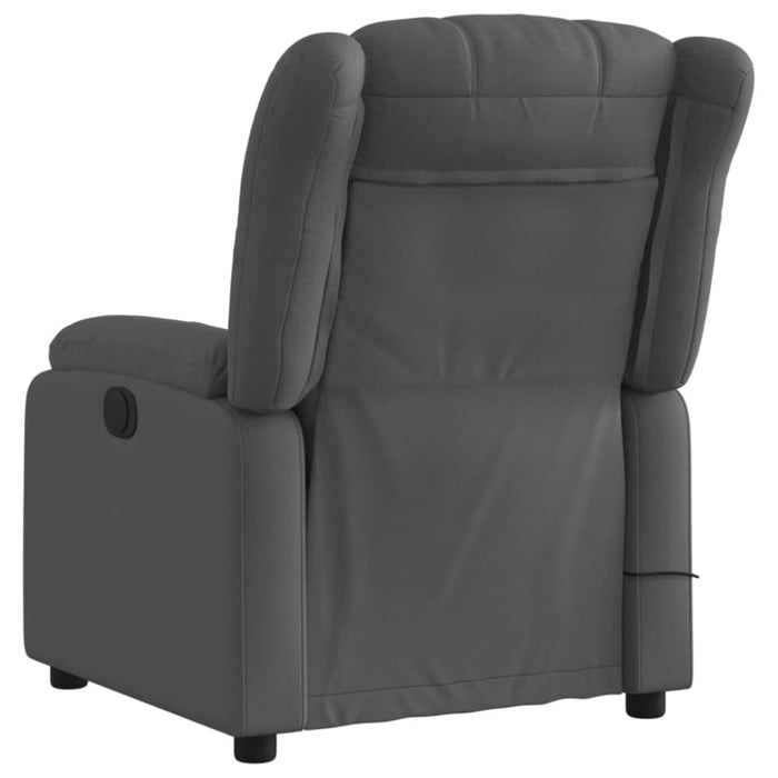 Massage Recliner Chair Dark Grey Fabric Txblxpt