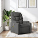 Massage Recliner Chair Dark Grey Fabric Txbplot