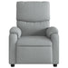 Massage Recliner Chair Light Grey Fabric Titaxx