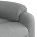 Massage Recliner Chair Light Grey Fabric Titaxx