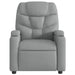 Massage Recliner Chair Light Grey Fabric Tixapt