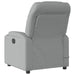 Massage Recliner Chair Light Grey Fabric Tixapt