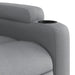 Massage Recliner Chair Light Grey Fabric Txblbbb