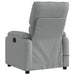 Massage Recliner Chair Light Grey Fabric Txblbkl