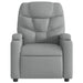 Massage Recliner Chair Light Grey Fabric Txblbtx