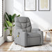 Massage Recliner Chair Light Grey Fabric Txblbtx