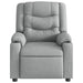 Massage Recliner Chair Light Grey Fabric Txblntp