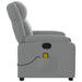 Massage Recliner Chair Light Grey Fabric Txblxbp